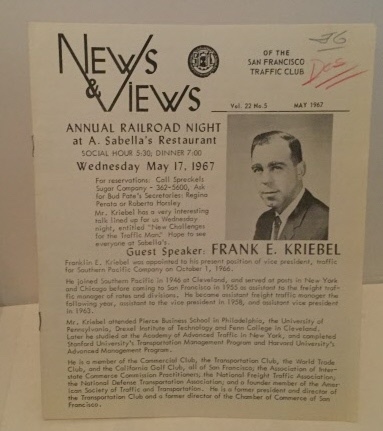 Image for News & Views Of The San Francisco Traffic Club