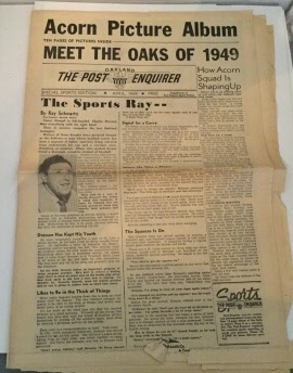 Image for Acorn Picture Album The Oakland Post Enquirer Special Sports Edition April 1949