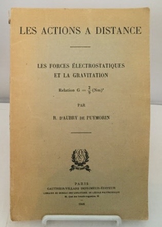 Image for Les Actions A Distance Les Forces Electrostaticques Et La Gravitation