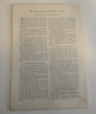 Image for We Survive on a Pacific Atoll