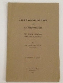 Image for Jack London as Poet and As Platform Man Did Jack London Commit Suicide?