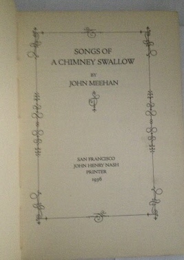 Image for Songs of a Chimney Swallow