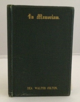 Image for In Memorian Dea. Walter Colton
