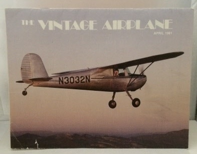 The Vintage Airplane April 1981 Image for The Vintage Airplane April 1981