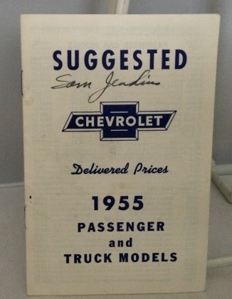 Image for Suggested Delivered Prices 1955 Passenger And Truck Models