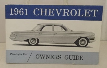Image for 1961 Chevrolet Passenger Car Owners Guide