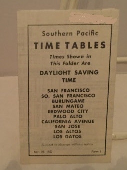 Image for Southern Pacific Time Tables (daylight Saving Time) Including San Francisco, So. San Francisco, Burlingame, San Mateo, and More
