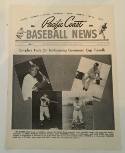 Image for Pacific Coast Baseball News September 25, 1949
