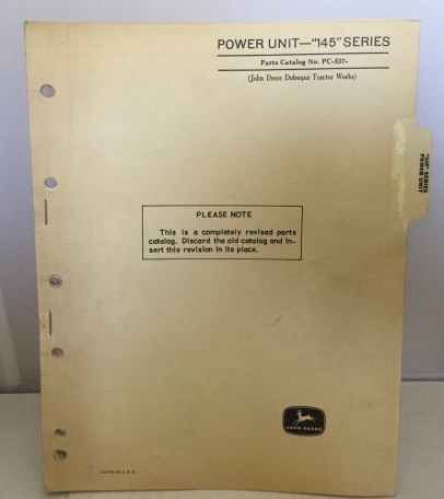 Image for Power Unit - 145 Series Parts Catalog No. Pc -537