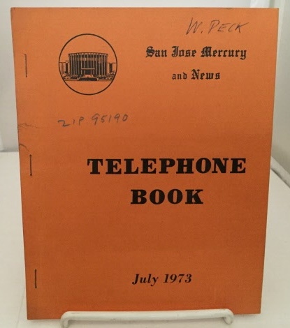 Image for San Jose Mercury And News Telephone July 1973
