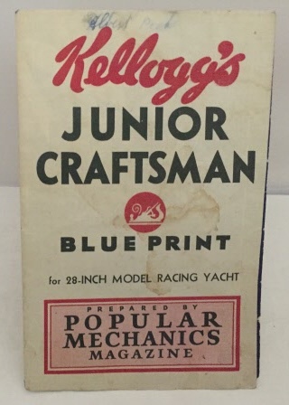 Kellogg's Junior Craftsman Blue Print for 28 Inch Model Racing Yacht Image for Kellogg's Junior Craftsman Blue Print for 28 Inch Model Racing Yacht