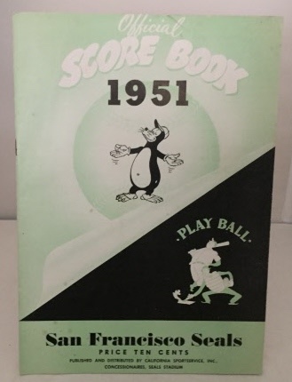 Image for Official Score Book 1951 San Francisco Seals